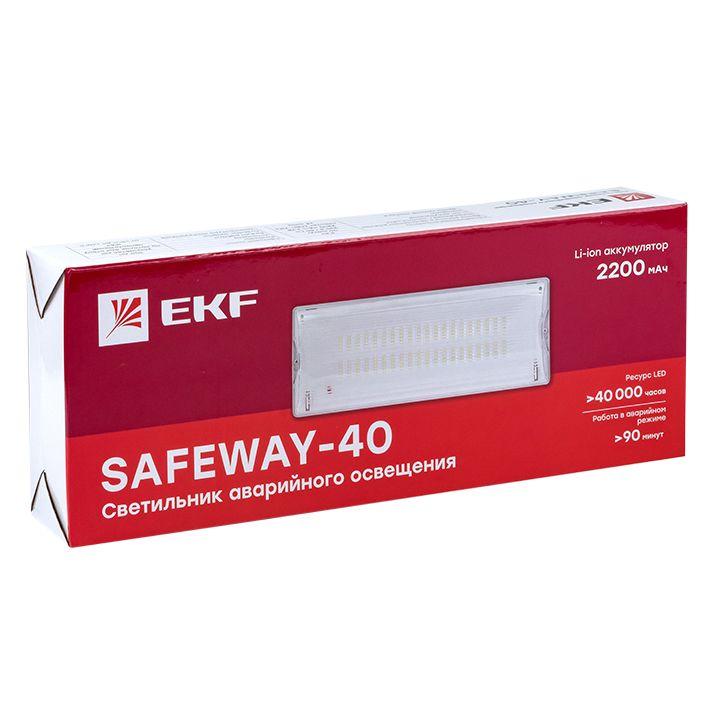 Светильник аварийного освещения SAFEWAY-40 LED PROxima EKF dpa-202