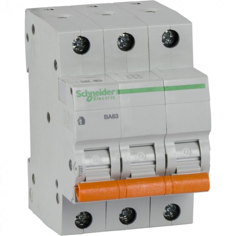 Автоматический выключатель Schneider Electric 3п C 40А 4.5кА ВА63   11227