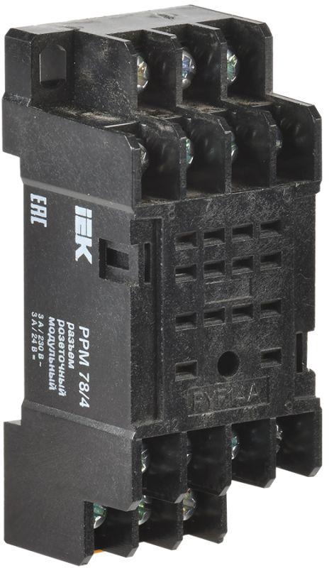 Разъем модульный РРМ78/4(PYF14A) для РЭК78/4(MY4) IEK RRP20D-RRM-4